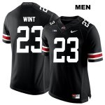 Men's NCAA Ohio State Buckeyes Jahsen Wint #23 College Stitched Authentic Nike White Number Black Football Jersey JV20Q23EW